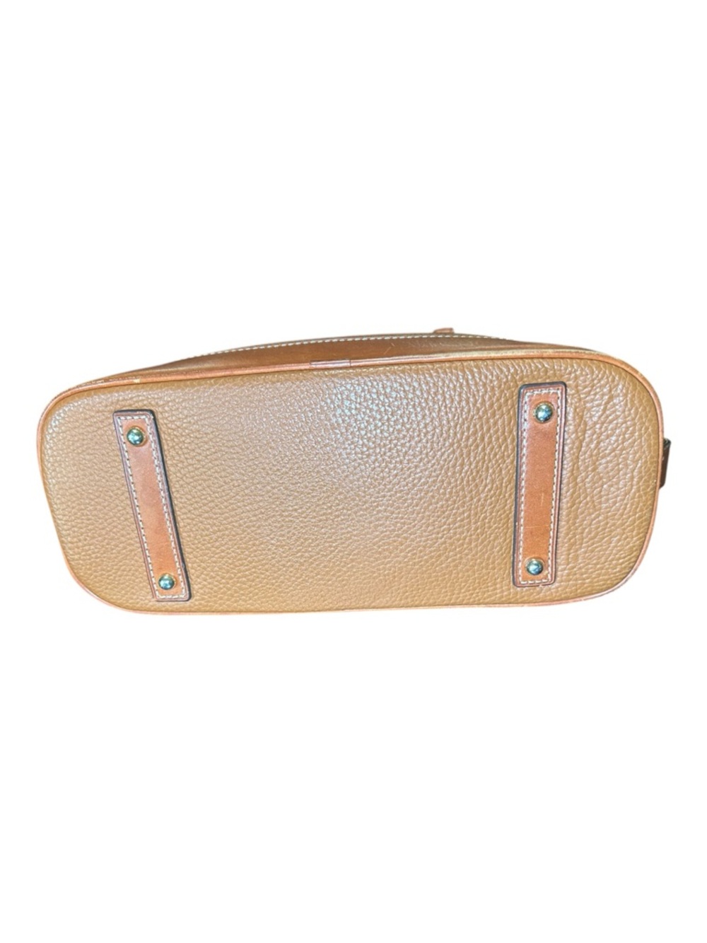 Dooney & Bourke Pebble Grain Zip Zip Satchel Caramel Hand Bag Purse - Picture 5 of 13